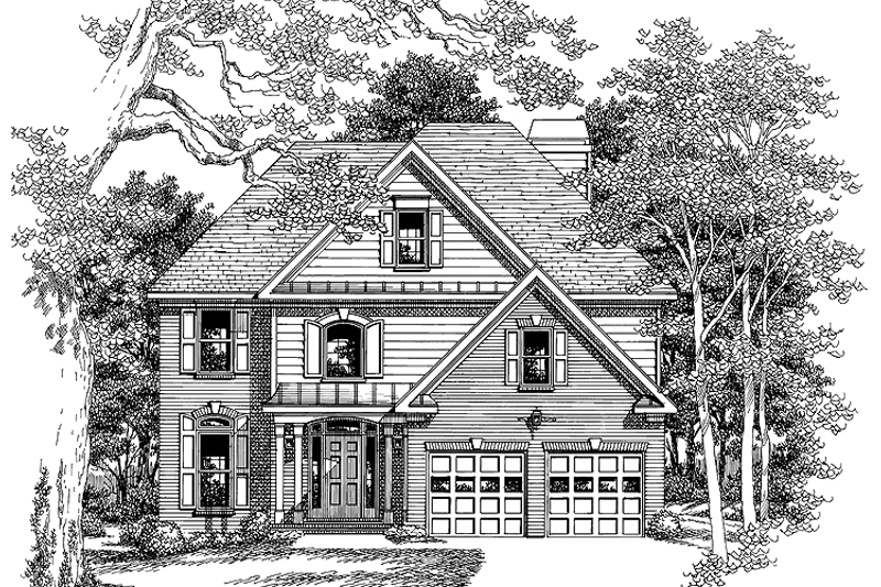 Dream House Plan - Exterior - Front Elevation 3 for Colonial House Plan #927-227 - 4 bed, 2.5 bath