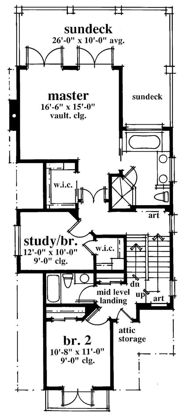 Home Plan - Country Floor Plan - Upper Floor Plan #930-72