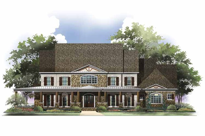 Home Plan - Exterior - Front Elevation 5 for Colonial House Plan #119-413 - 4 bed, 3 bath