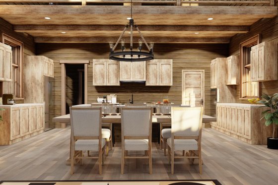 Interior - Dining Room for Farmhouse House Plan #923-340 - 4 bed, 4.5 bath