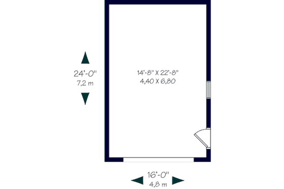 Floor Plan - Main Floor for Country House Plan #23-2274, 0 bath