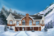 European Style House Plan - 3 Beds 1 Baths 2558 Sq/Ft Plan #25-1114 