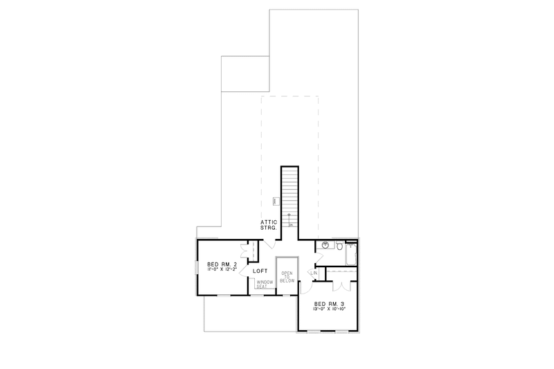 Home Plan - Floor Plan - Upper Floor for Classical House Plan #17-2665 - 3 bed, 3 bath