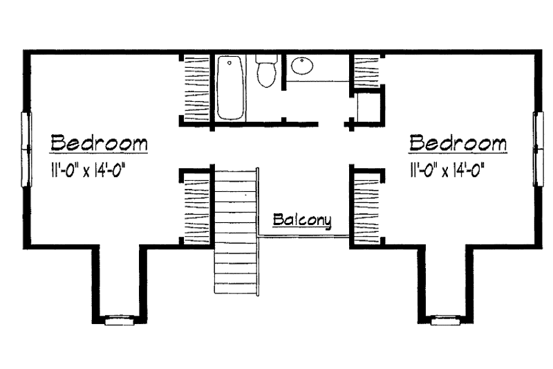 Home Plan - Floor Plan - Upper Floor for Country House Plan #1051-15 - 3 bed, 2.5 bath