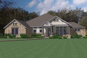 Craftsman Exterior - Front Elevation Plan #120-233
