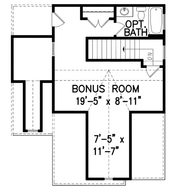 House Plan Design - Craftsman Floor Plan - Other Floor Plan #54-262