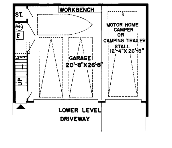 Contemporary Floor Plan - Lower Floor Plan #312-764