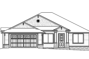 Craftsman Exterior - Front Elevation Plan #951-19