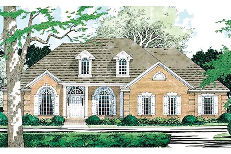 House Blueprint - Colonial Exterior - Front Elevation Plan #472-171