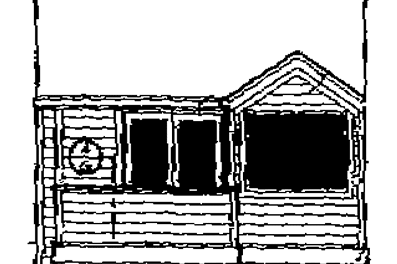 Architectural House Design - Exterior - Rear Elevation for Craftsman House Plan #48-814 - 2 bed, 2 bath