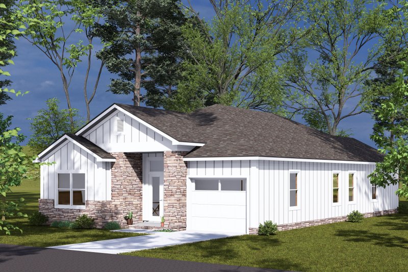 House Design - Exterior - Other Elevation for Cottage House Plan #513-2319 - 3 bed, 2 bath