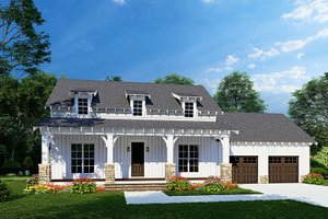 Country Exterior - Front Elevation Plan #923-267
