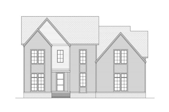 Exterior - Front Elevation 3 for Contemporary House Plan #1080-23 - 5 bed, 4.5 bath