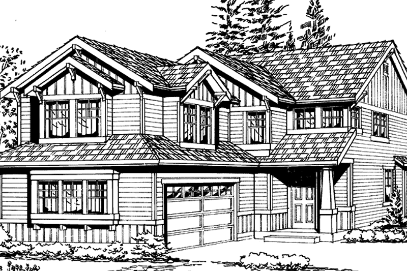 Dream House Plan - Exterior - Front Elevation 3 for Craftsman House Plan #132-264 - 3 bed, 2.5 bath