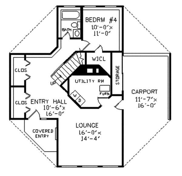 Home Plan - Contemporary Floor Plan - Main Floor Plan #314-293