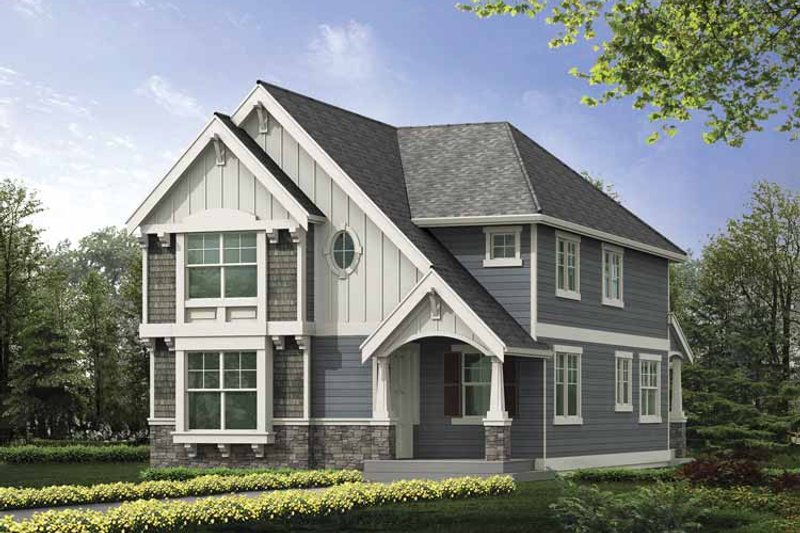 Dream House Plan - Craftsman Exterior - Front Elevation Plan #132-387
