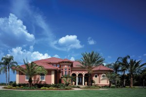 Exterior - Front Elevation 3 for Mediterranean House Plan #930-355 - 6 bed, 4.5 bath