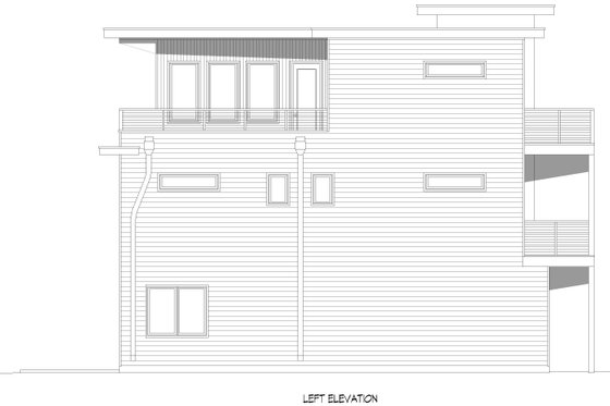 Exterior - Other Elevation for Contemporary House Plan #932-1430 - 4 bed, 4.5 bath