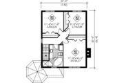 Farmhouse Style House Plan - 3 Beds 1.5 Baths 1440 Sq/Ft Plan #25-2025 