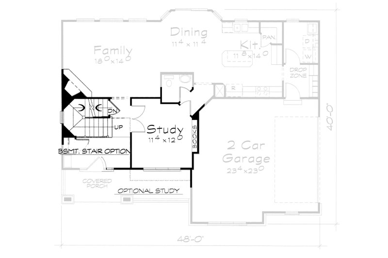 Architectural House Design - Floor Plan - Other Floor for Traditional House Plan #20-2095 - 4 bed, 2.5 bath