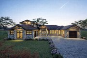 Ranch Style House Plan - 3 Beds 2.5 Baths 4193 Sq/Ft Plan #1101-55 Exterior 