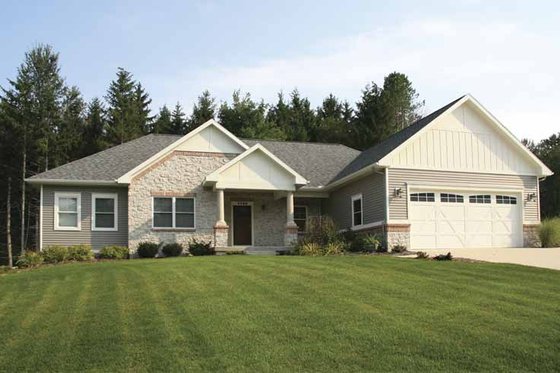 Exterior - Front Elevation 4 for Craftsman House Plan #928-159 - 2 bed, 2.5 bath