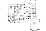 Mediterranean Style House Plan - 3 Beds 3.5 Baths 2913 Sq/Ft Plan #930-297 