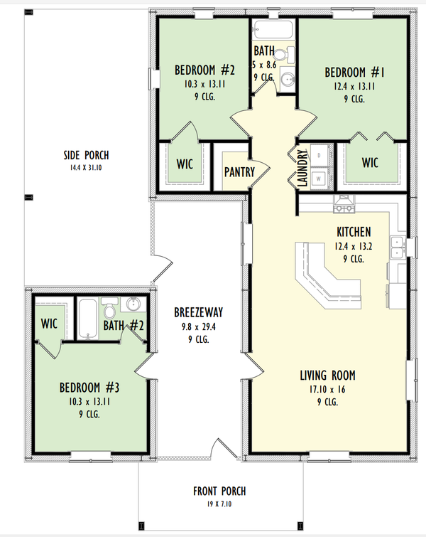 Barndominium Floor Plan - Main Floor Plan #1092-61