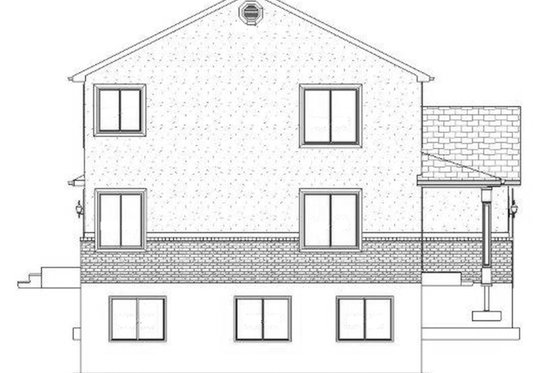 Exterior - Other Elevation 1 for Traditional House Plan #1060-17 - 7 bed, 4 bath