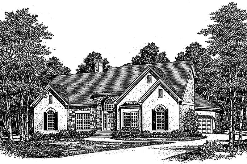 Dream House Plan - Traditional Exterior - Front Elevation Plan #453-134
