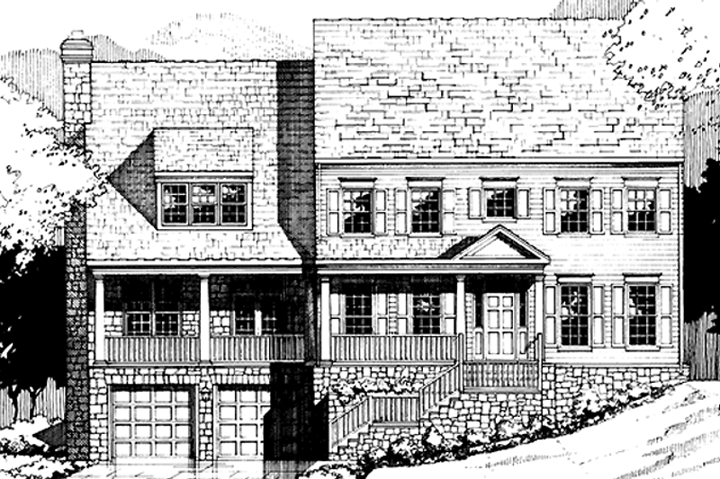 Home Plan - Country Exterior - Front Elevation Plan #953-30