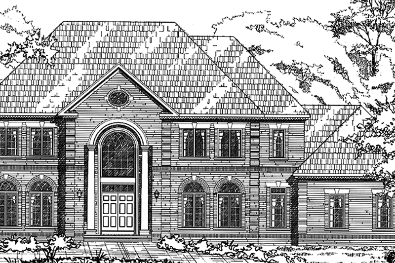 House Design - Colonial Exterior - Front Elevation Plan #953-124