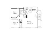 Traditional Style House Plan - 2 Beds 1 Baths 974 Sq/Ft Plan #22-403 