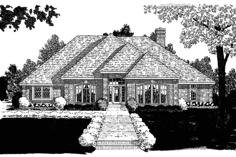 House Design - Prairie Exterior - Front Elevation Plan #310-1173