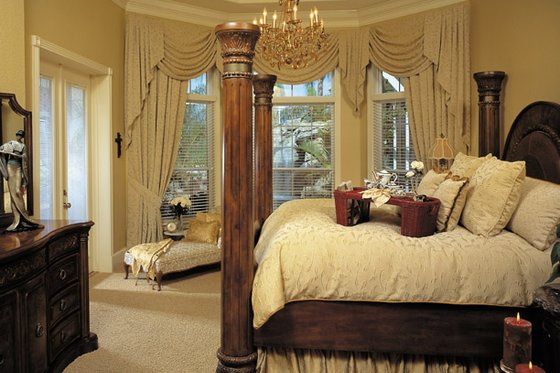 Interior - Master Bedroom for Mediterranean House Plan #930-355 - 6 bed, 4.5 bath