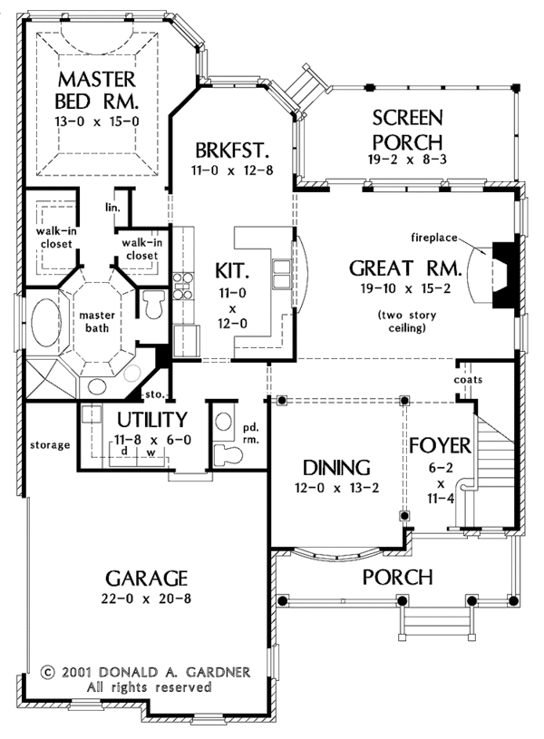 Dream House Plan - Country Floor Plan - Main Floor Plan #929-657