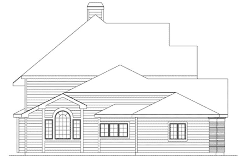 Home Plan - Exterior - Other Elevation for European House Plan #57-136 - 5 bed, 3.5 bath