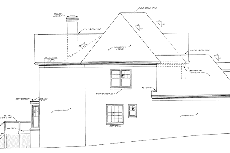 Home Plan - Exterior - Other Elevation for Traditional House Plan #453-399 - 4 bed, 3.5 bath