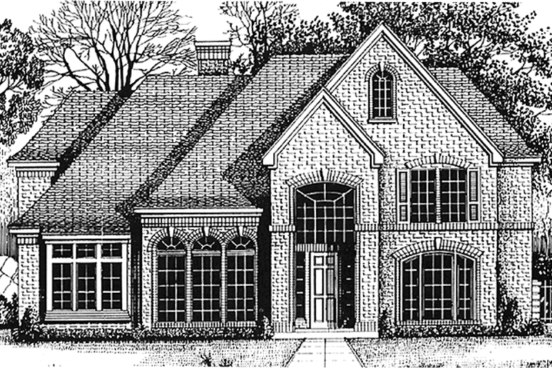 Architectural House Design - Country Exterior - Front Elevation Plan #974-55