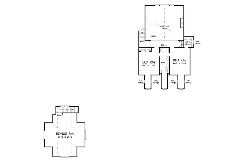 Architectural House Design - Floor Plan - Upper Floor for Country House Plan #929-368 - 4 bed, 3.5 bath