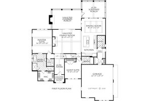 Floor Plan - Main Floor for Farmhouse House Plan #927-1001 - 4 bed, 3.5 bath