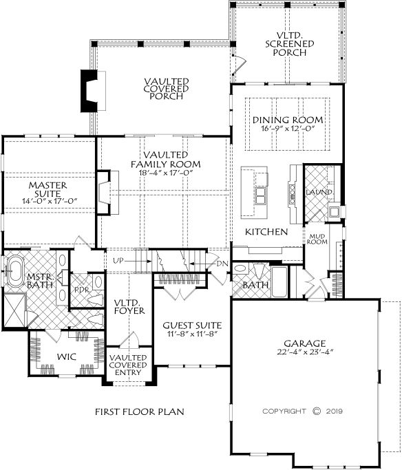 Dream House Plan - Farmhouse Floor Plan - Main Floor Plan #927-1001