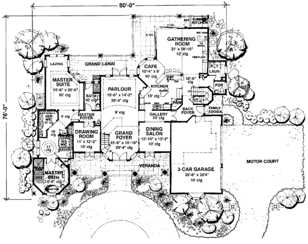 Architectural House Design - Country Floor Plan - Main Floor Plan #1007-24