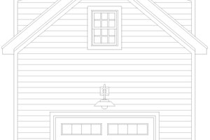 Exterior - Front Elevation 3 for Country House Plan #932-979, 0 bath