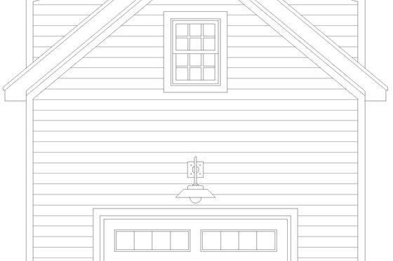 Exterior - Front Elevation 3 for Country House Plan #932-979, 0 bath