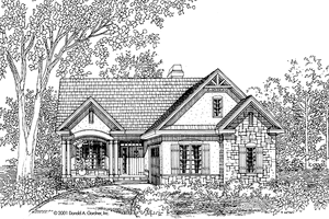 Craftsman Exterior - Front Elevation Plan #929-619