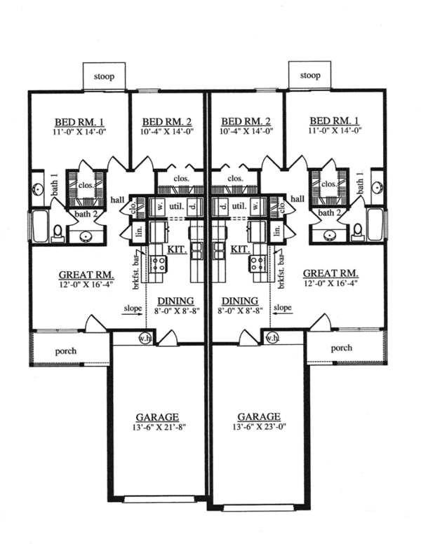 Home Plan - Traditional Floor Plan - Main Floor Plan #42-727