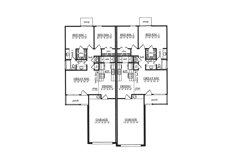 Dream House Plan - Floor Plan - Main Floor for Traditional House Plan #42-727 - 4 bed, 4 bath