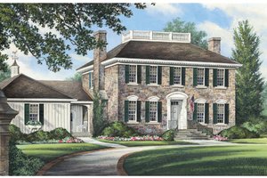 Colonial Exterior - Front Elevation Plan #137-258