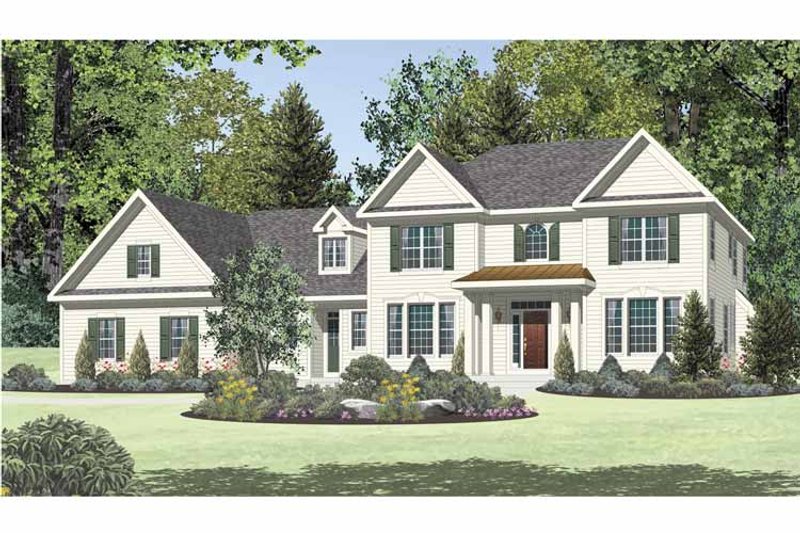 Architectural House Design - Exterior - Front Elevation 3 for Traditional House Plan #328-462 - 4 bed, 3.5 bath